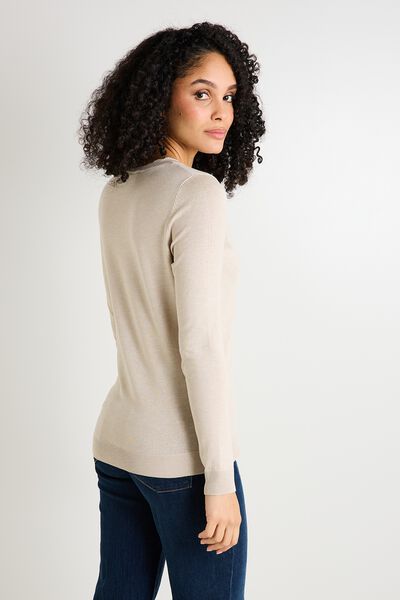 Gilet col V femme