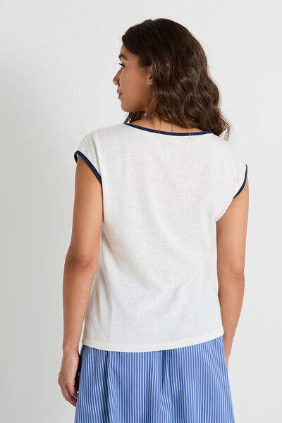 T-shirt message en sequins femme