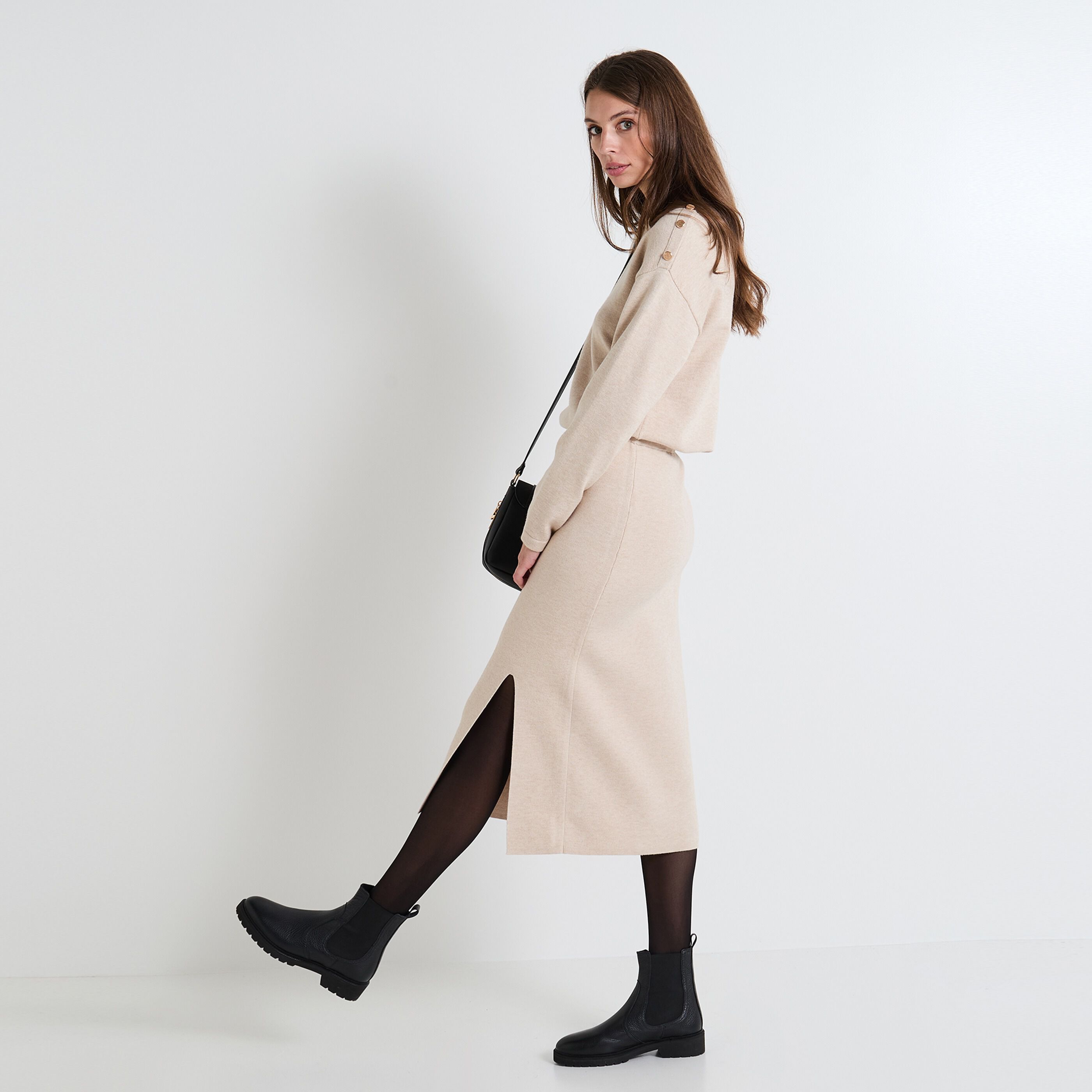 Jupe tube tricot femme