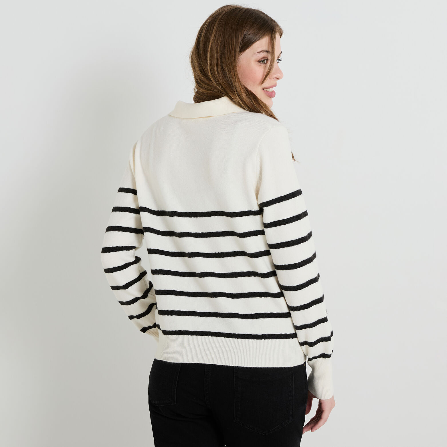 Gilet rayé femme