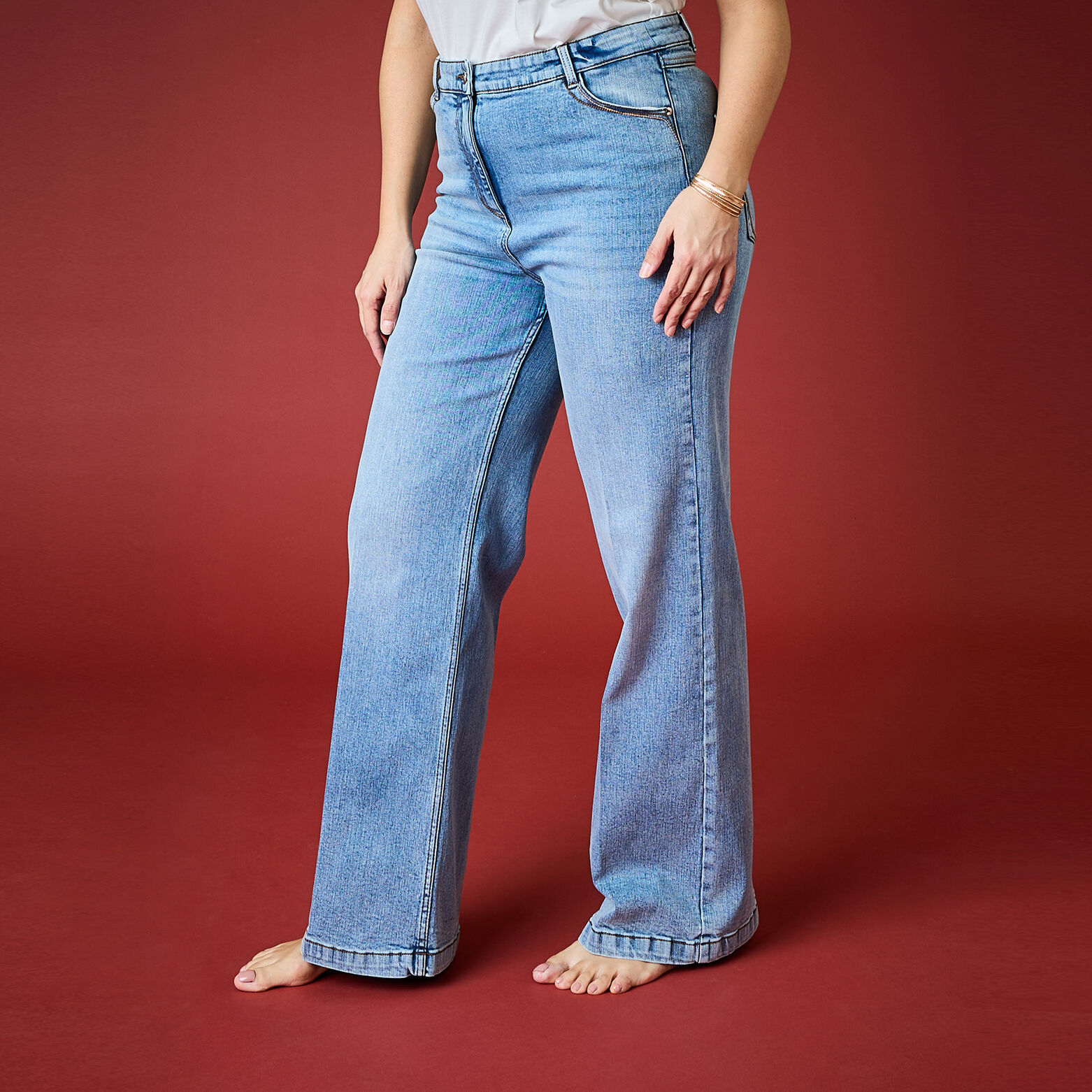 Jean flare WOODSTOCK F02 femme