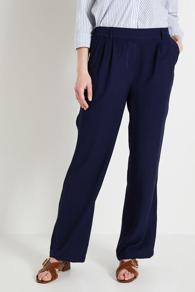 Pantalon à pince large femme