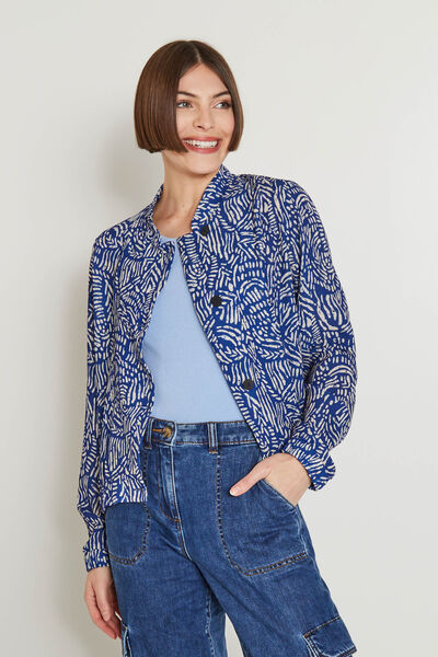 Veste fluide imprimée femme