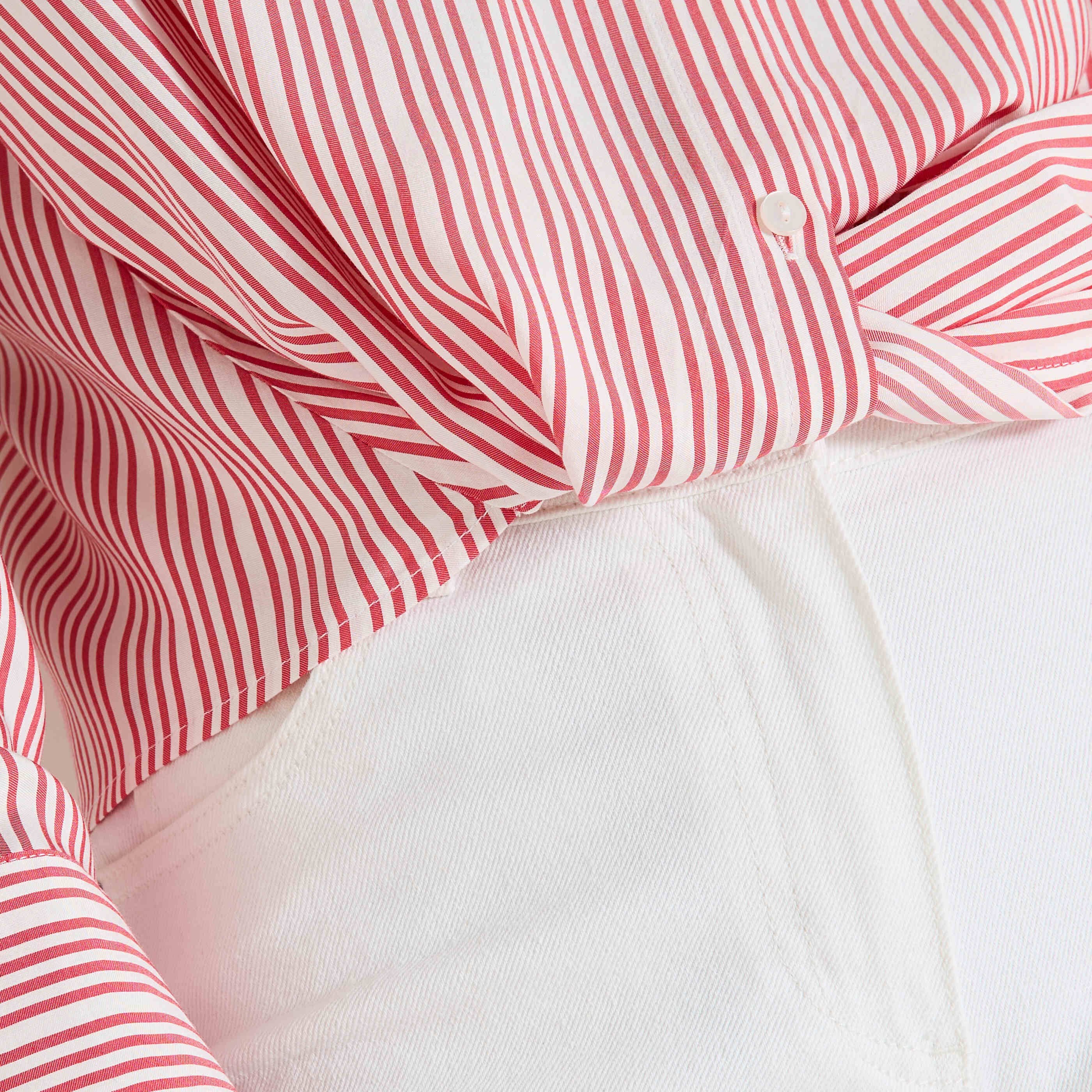 Chemise ray&eacute;e fluide femme