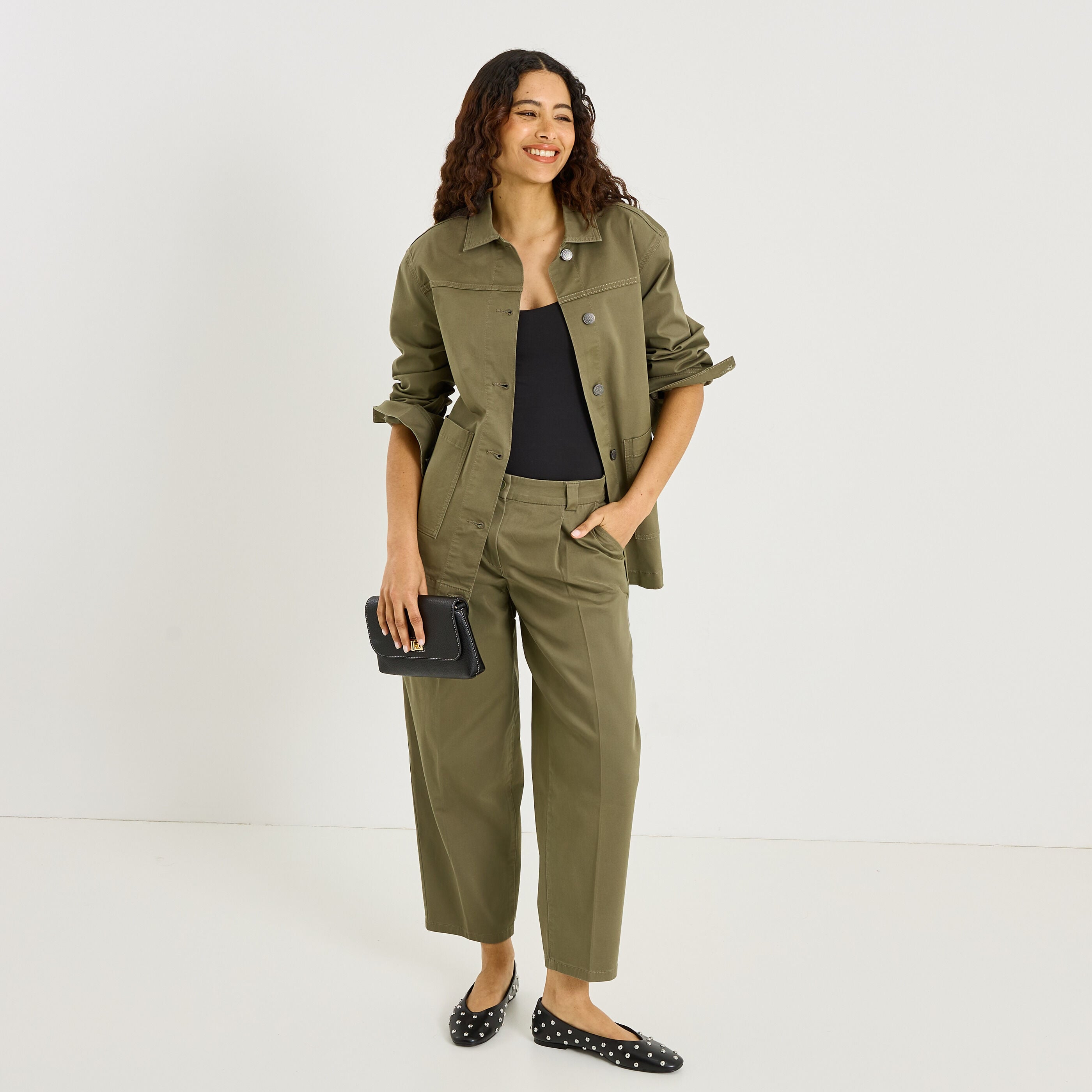 Veste casual avec poches femme