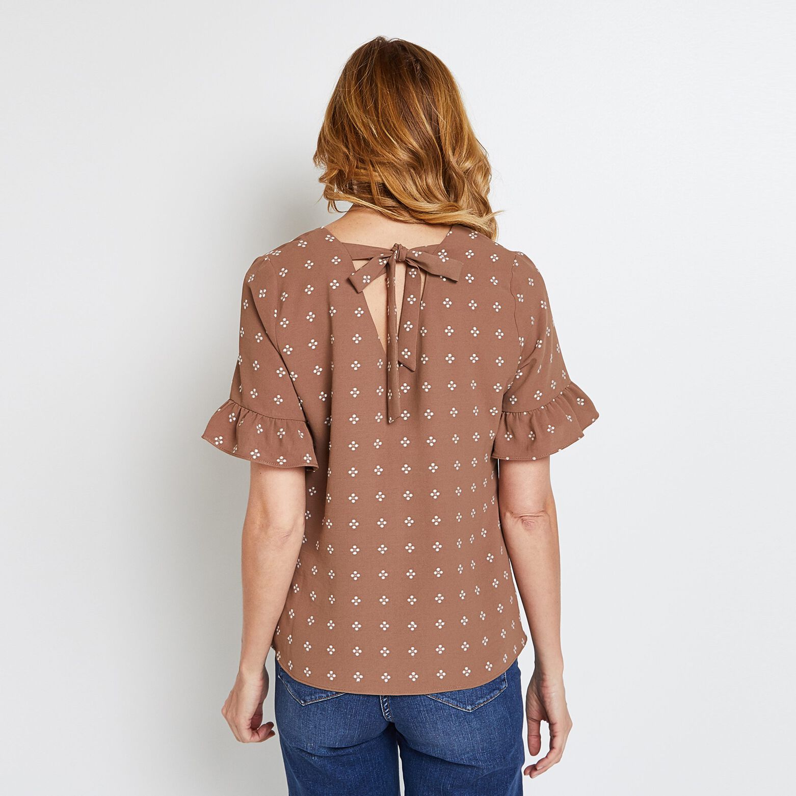 Blouse manches courtes femme
