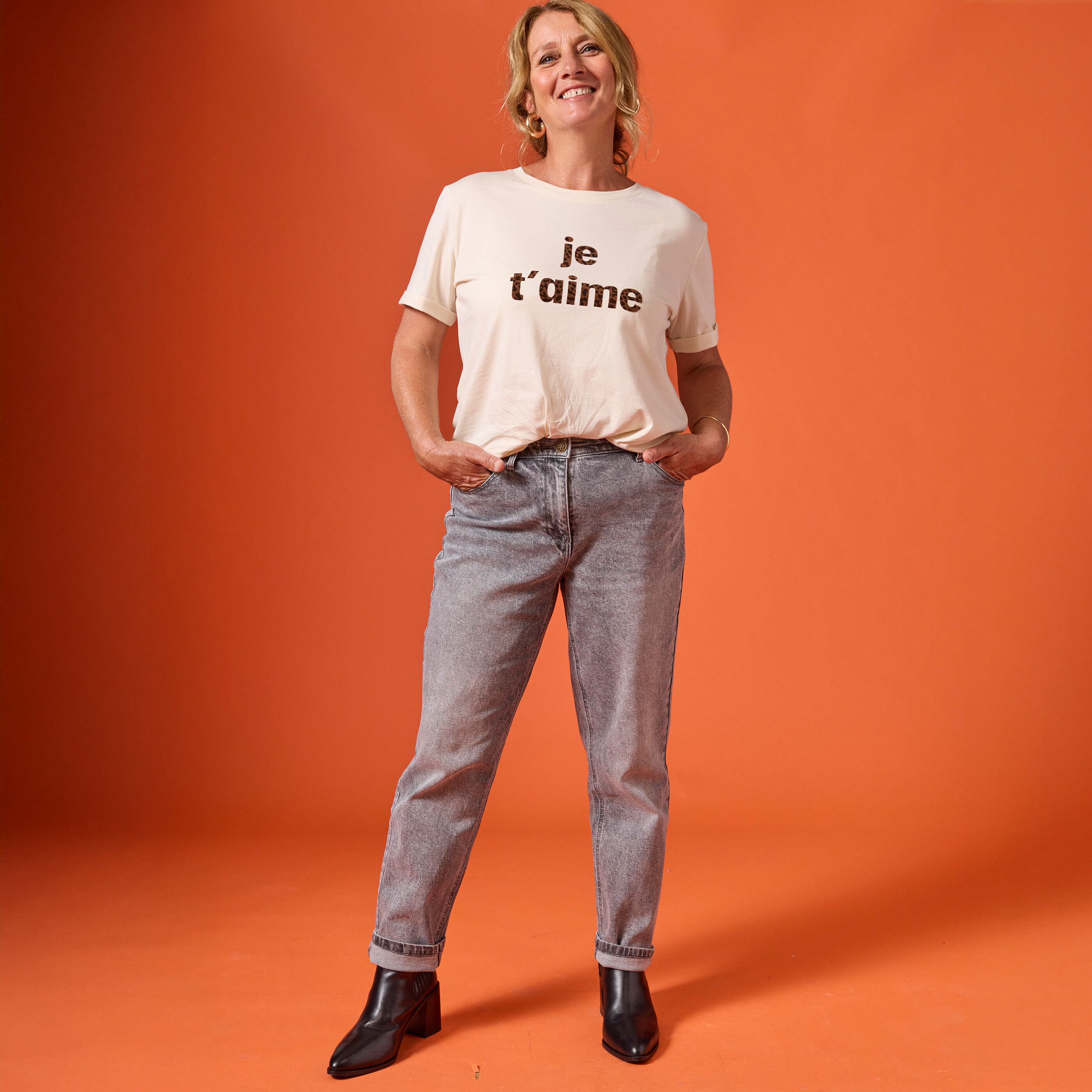 T-shirt col rond femme