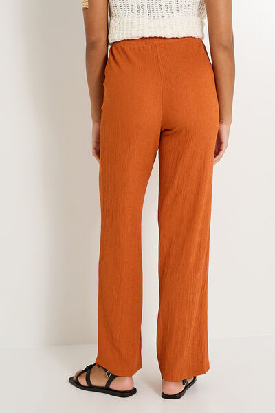 Pantalon en crépon femme