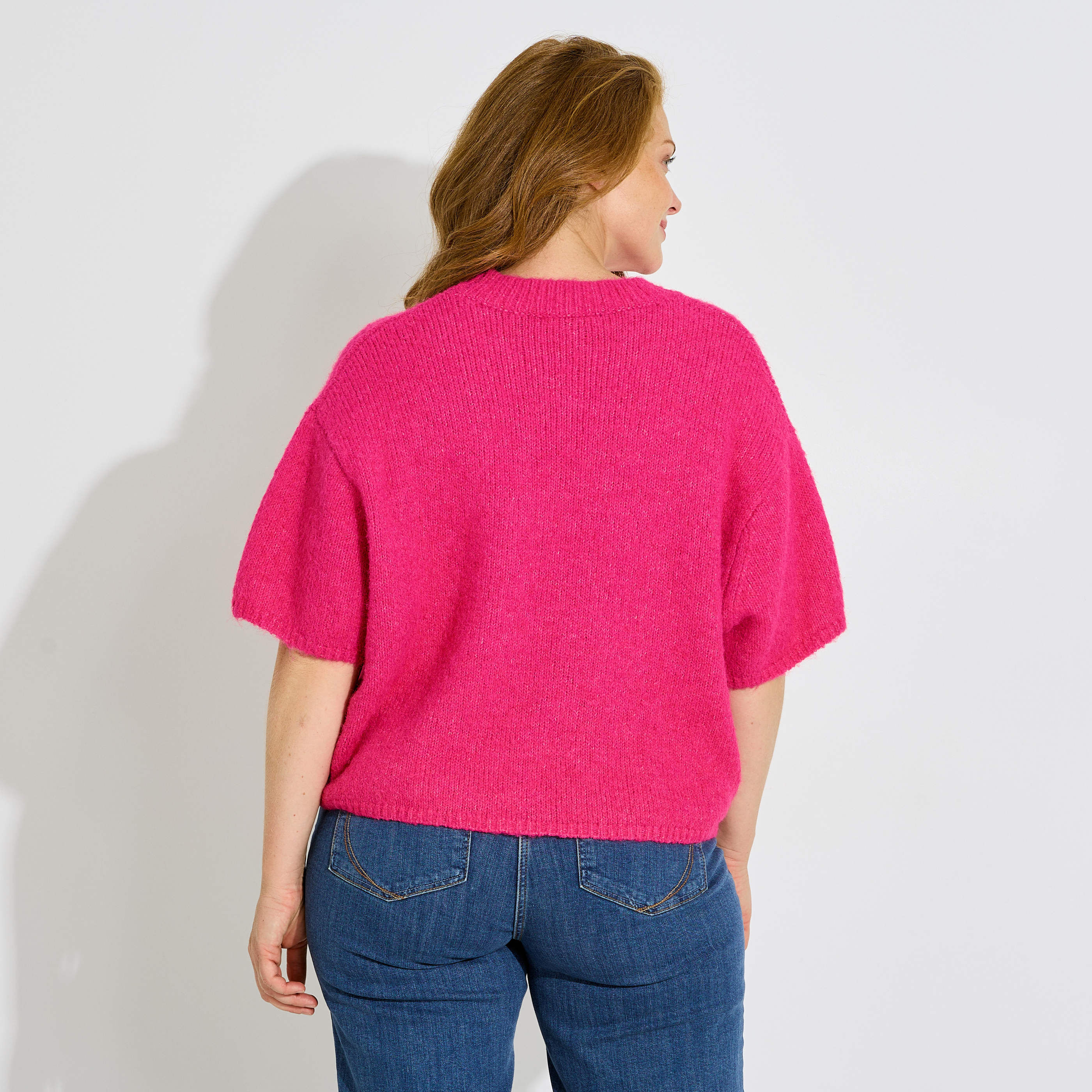 Pull manches courtes femme