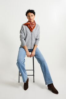 Gilet col V femme