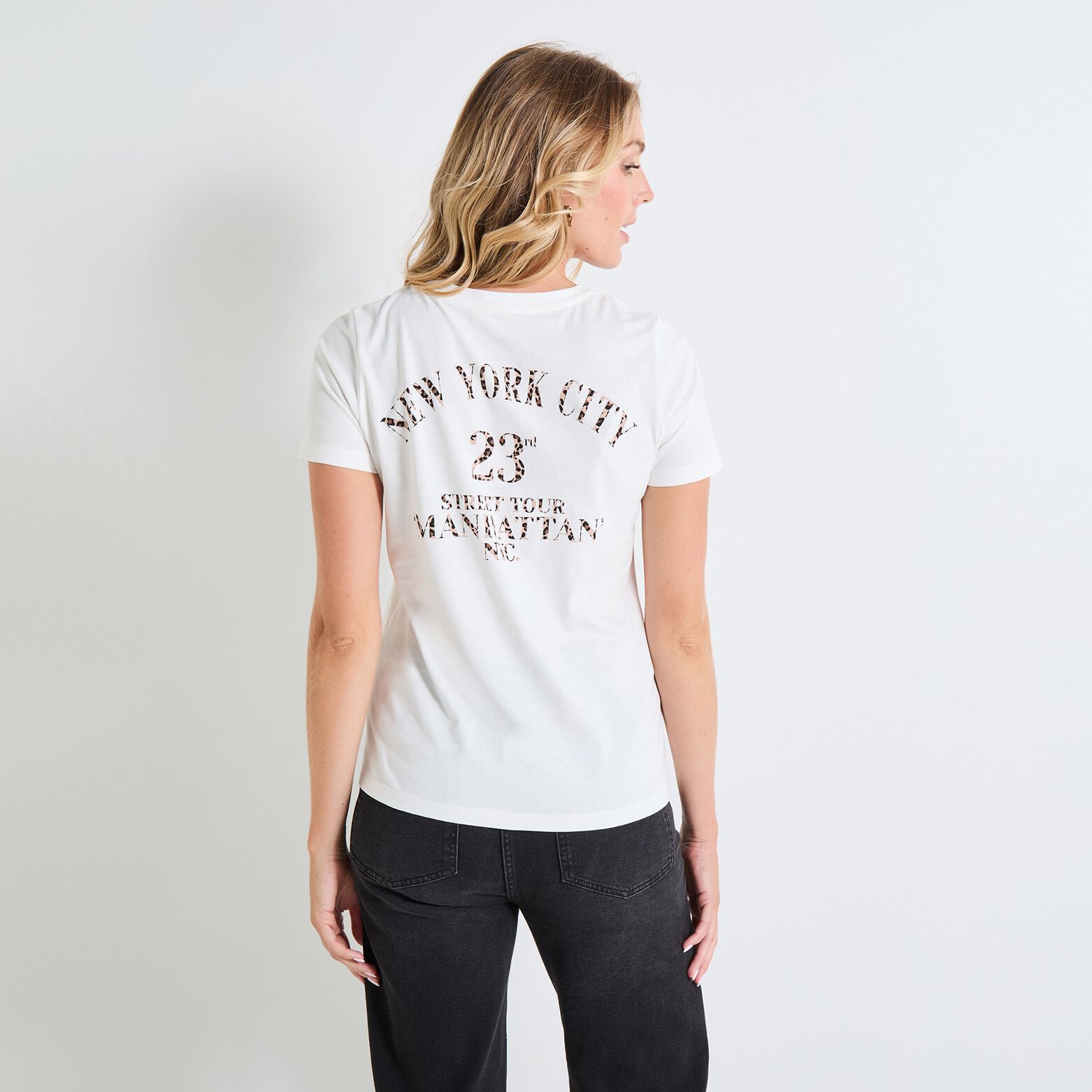 T-shirt col rond femme