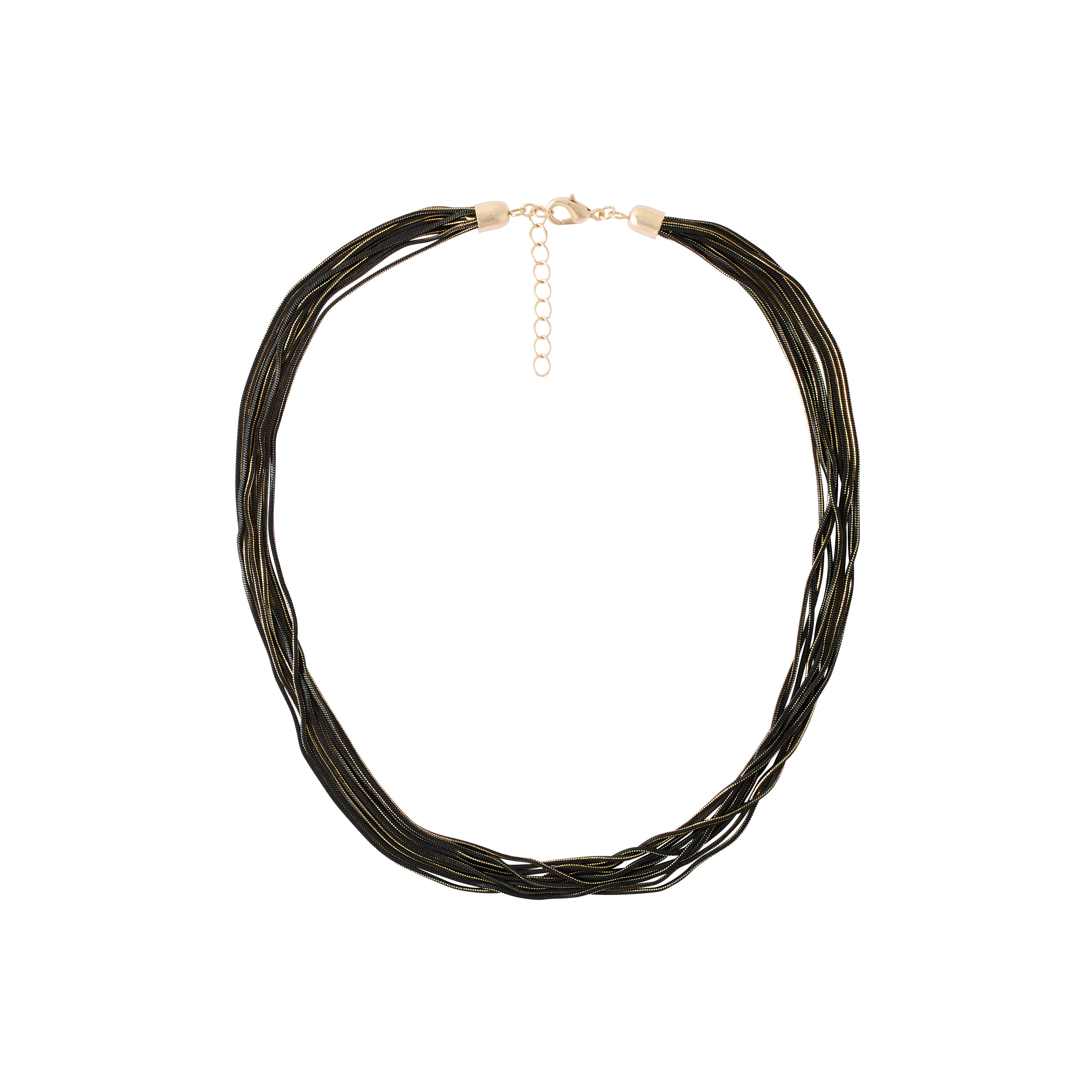 Collier 6 rangs cha&icirc;ne serpent