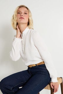 Blouse en gaze de coton femme