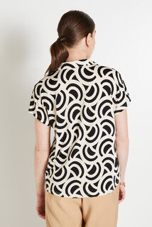 Chemisier maille imprimé femme