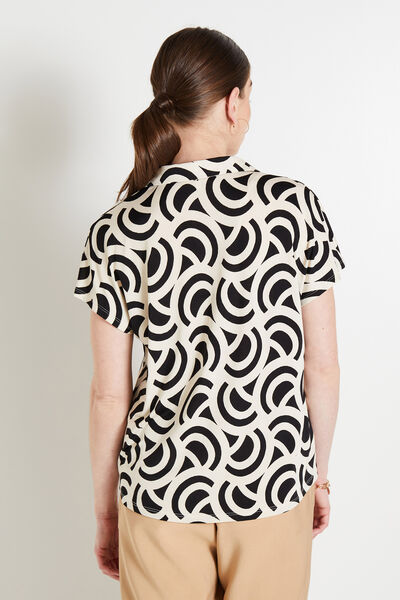 Chemisier maille imprimé femme