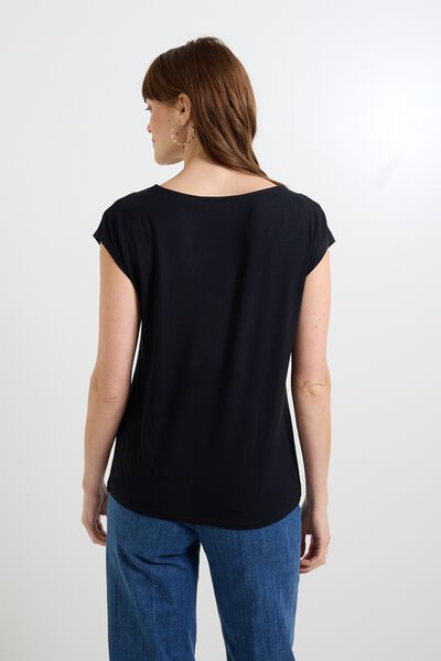 T-shirt col V femme