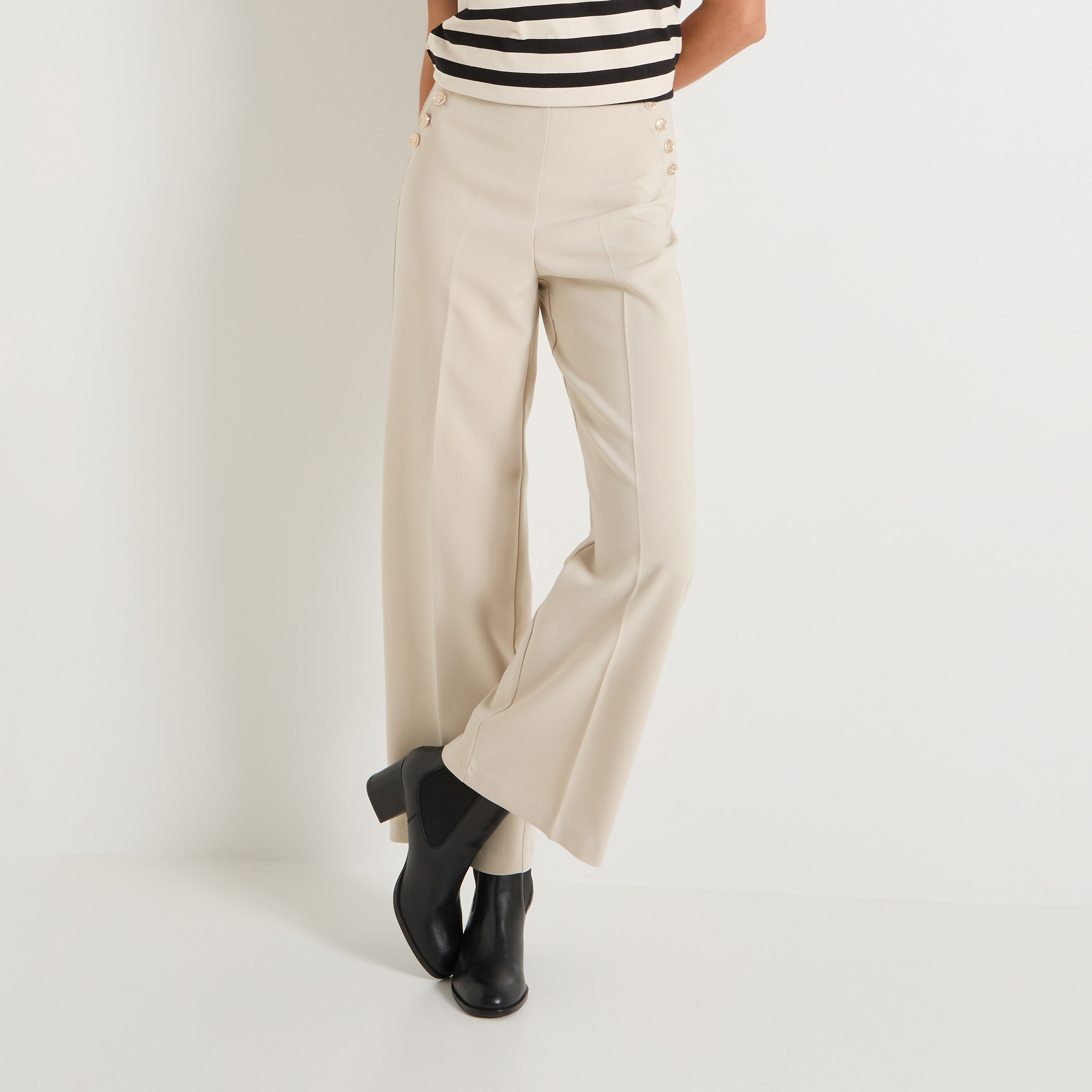 Pantalon large femme