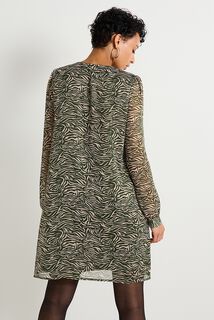 Robe voile imprimée femme