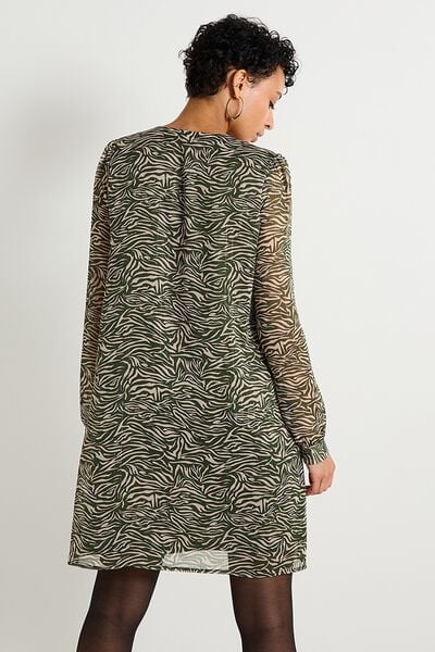 Robe voile imprimée femme