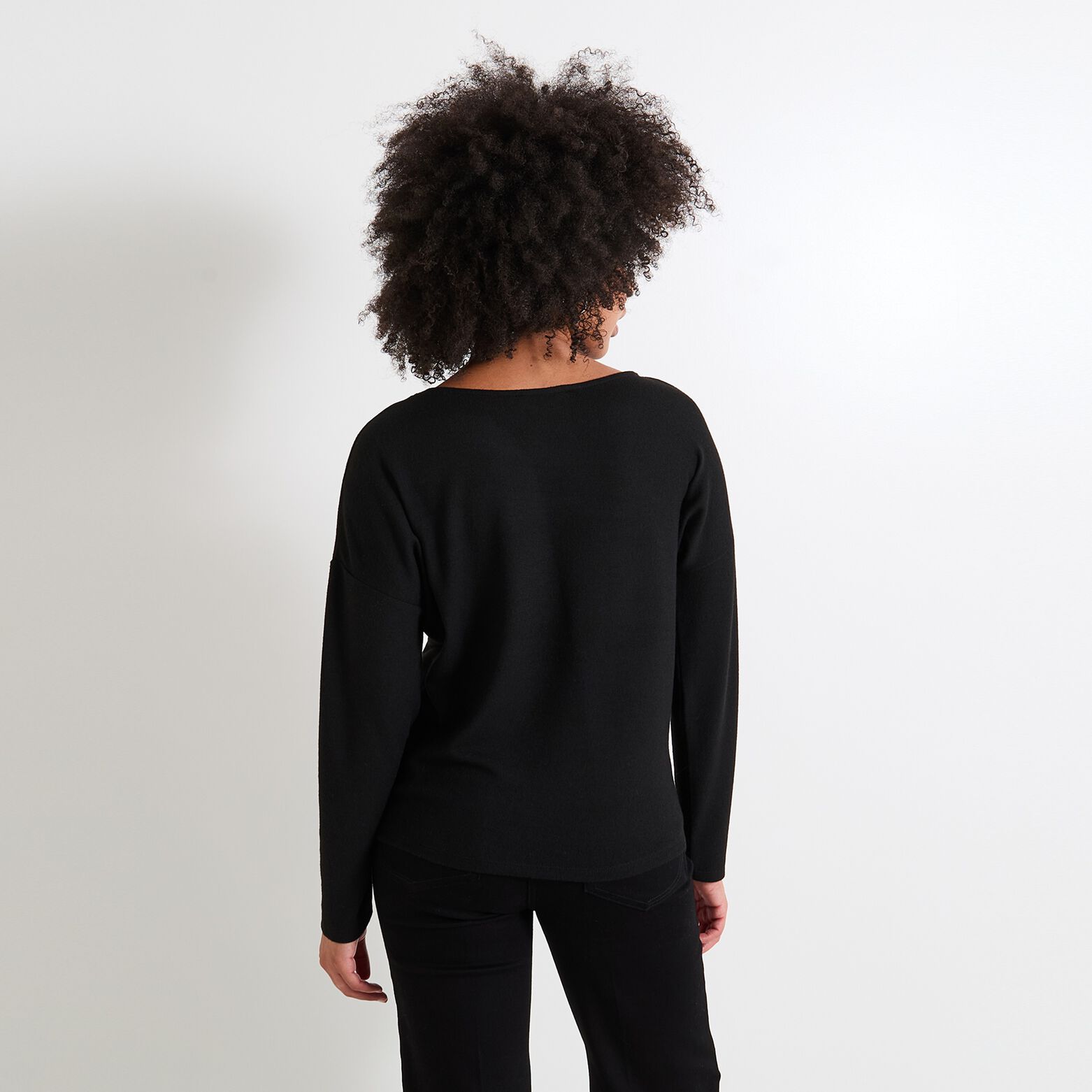 T-shirt col U femme