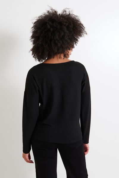 T-shirt col U femme