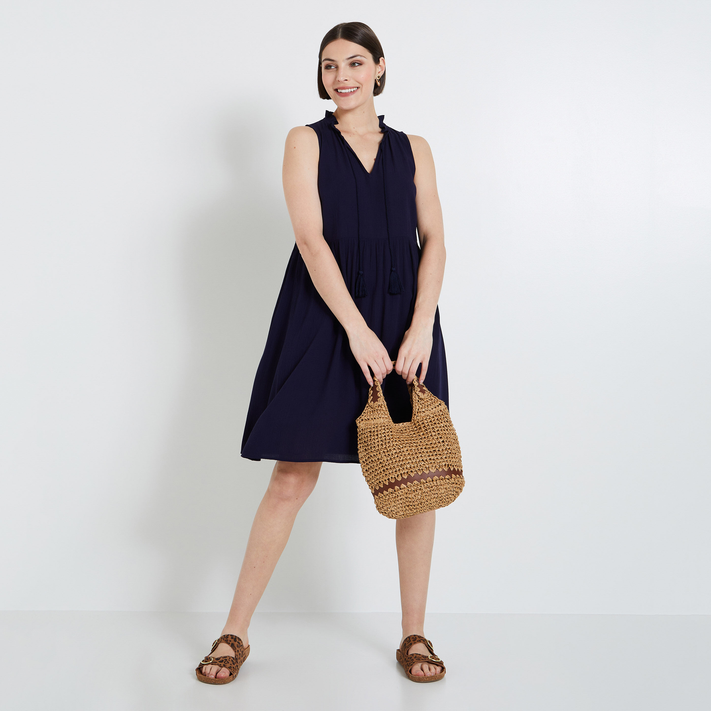 Robe sans manches femme