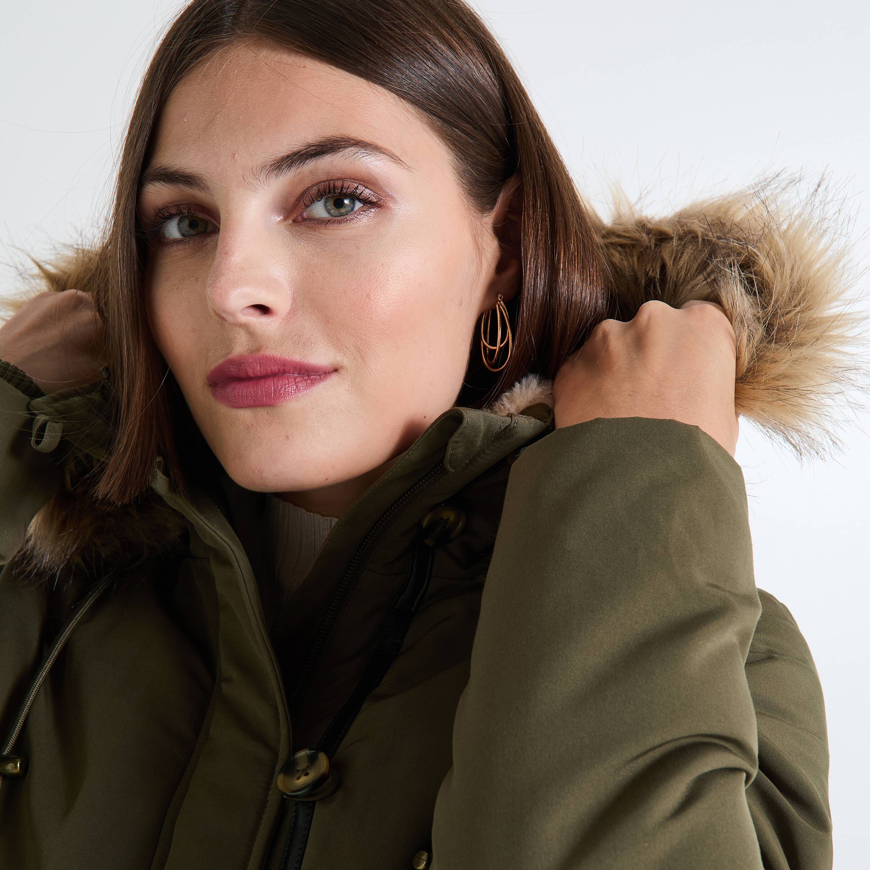 Parka capuche femme