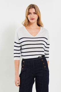 Pull rayé femme
