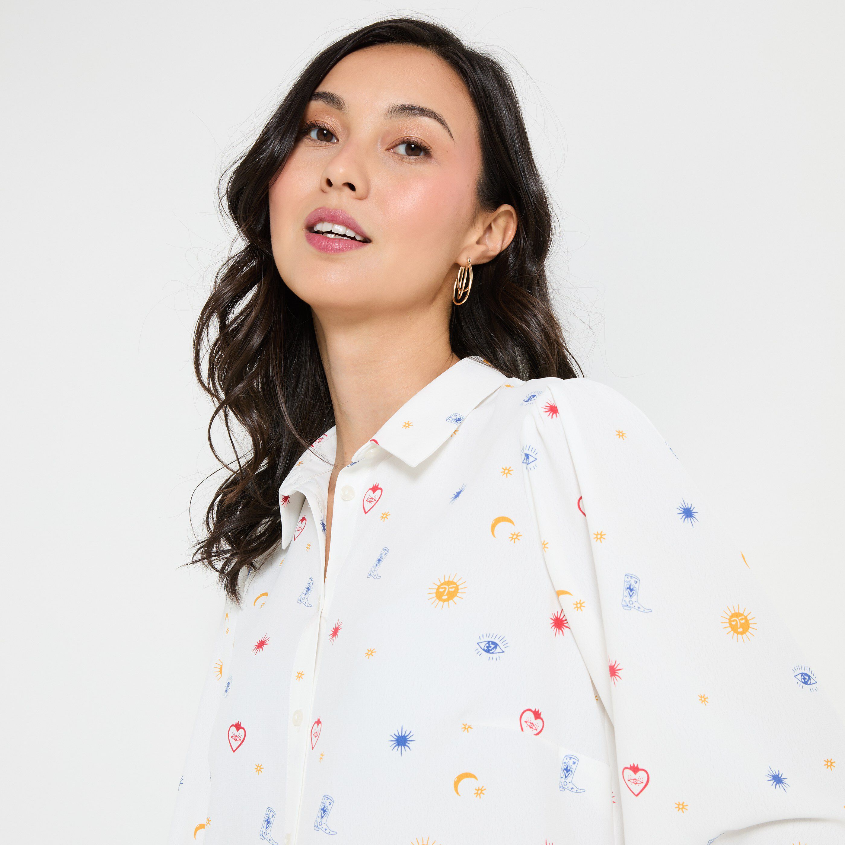 Chemise fantaisie femme IMPRIME Graindemalice