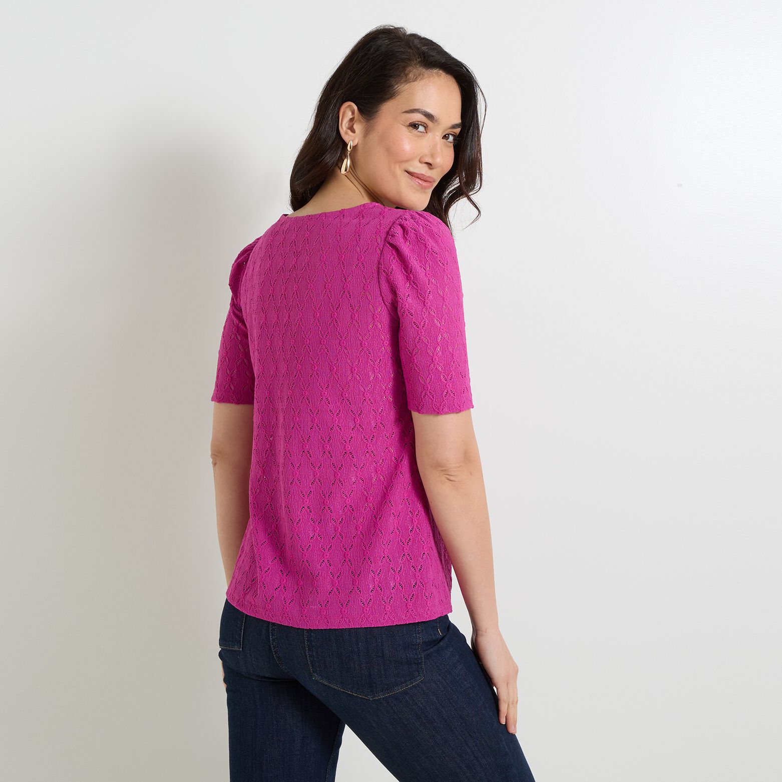 T-shirt col V femme