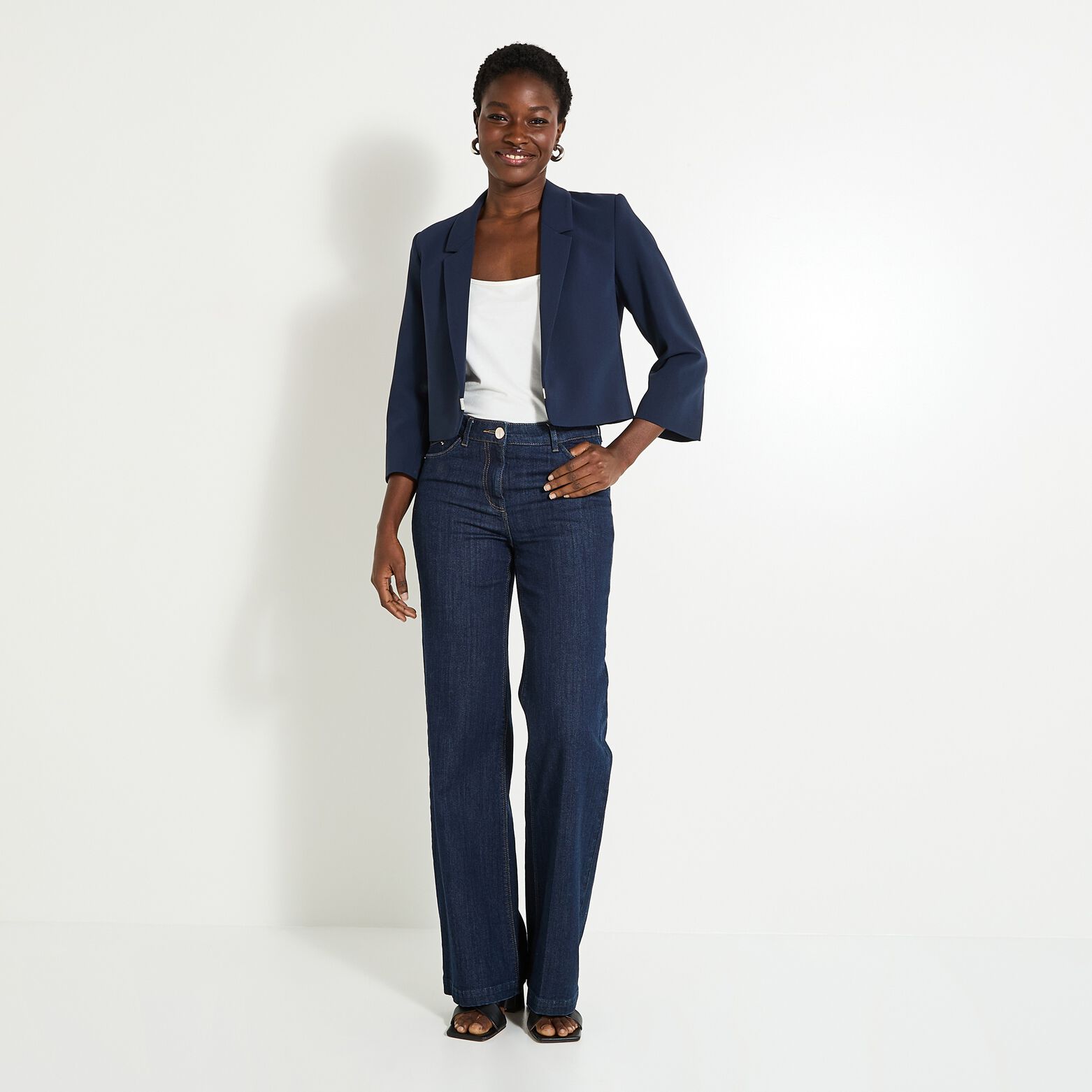 Veste tailleur courte femme