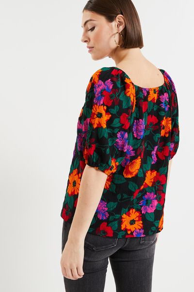 Blouse fleurie femme