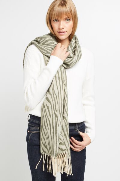 Echarpe à motif zébré femme