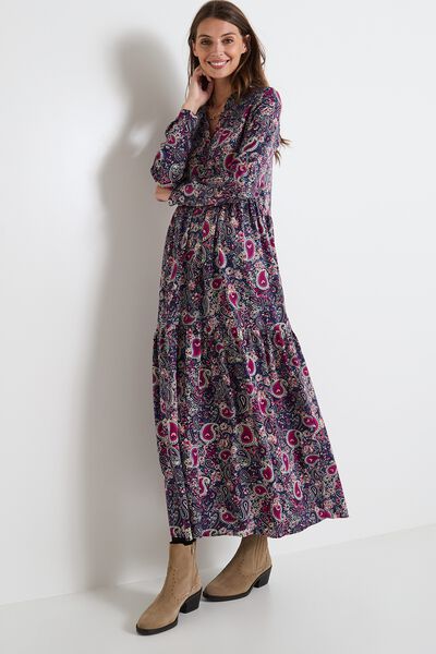 Robe col chemise femme