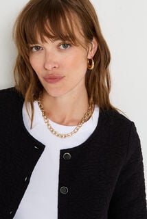 Veste matelassée en maille femme