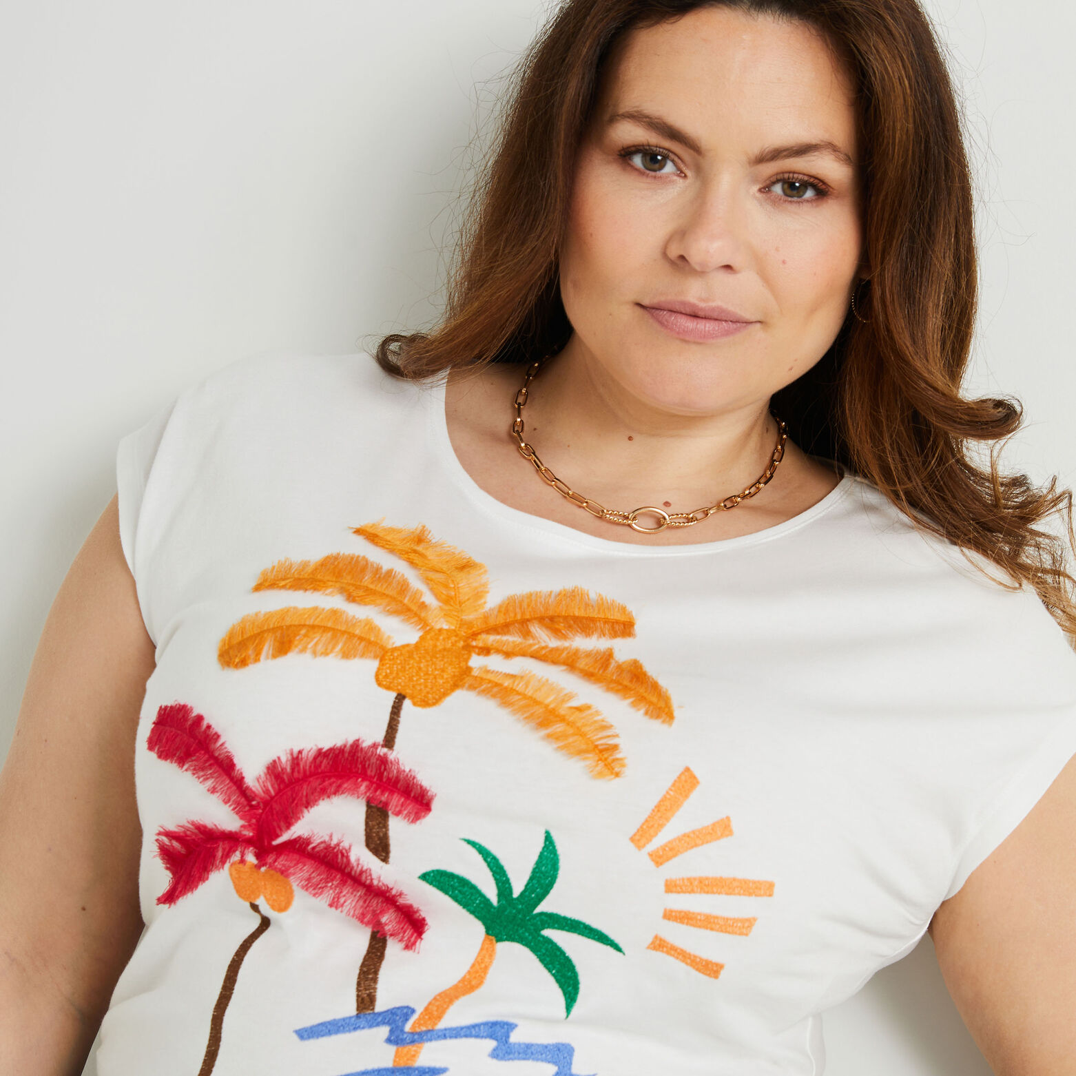 Tshirt print femme