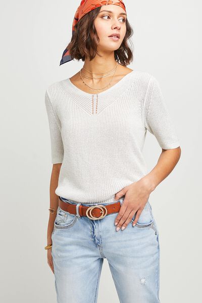 Pull maille femme