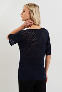 Pull manches courtes femme