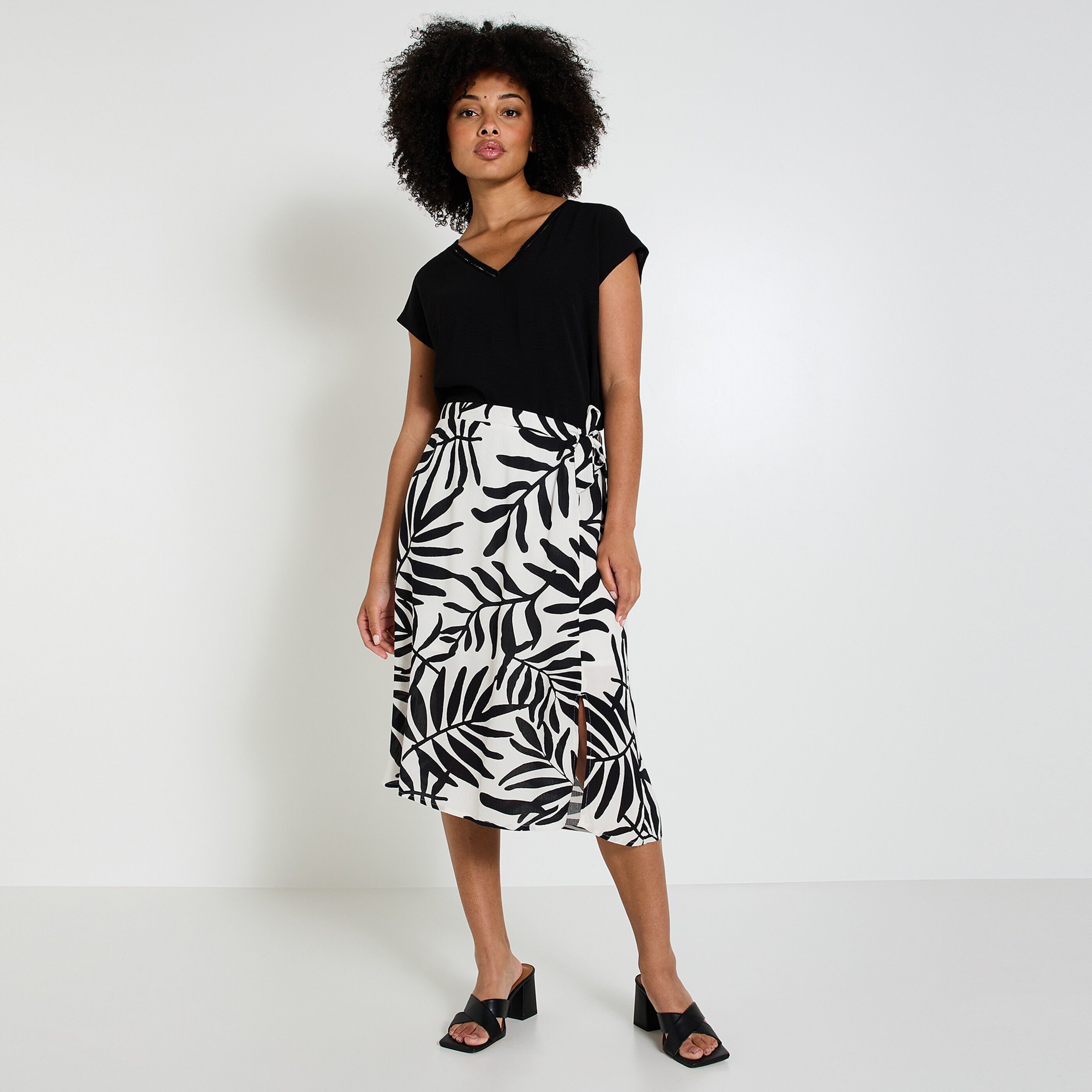 Jupe imprim&eacute;e femme