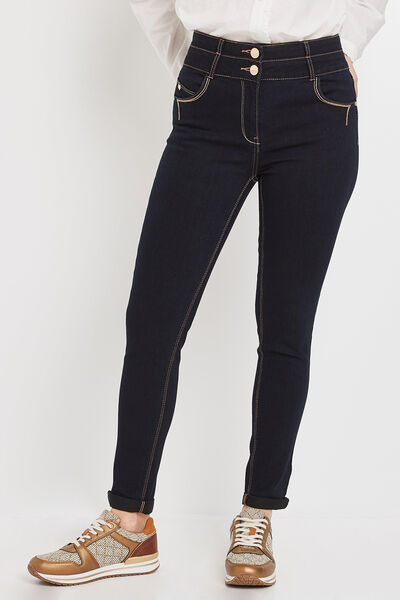 Jean raccourci taille haute HANOI femme