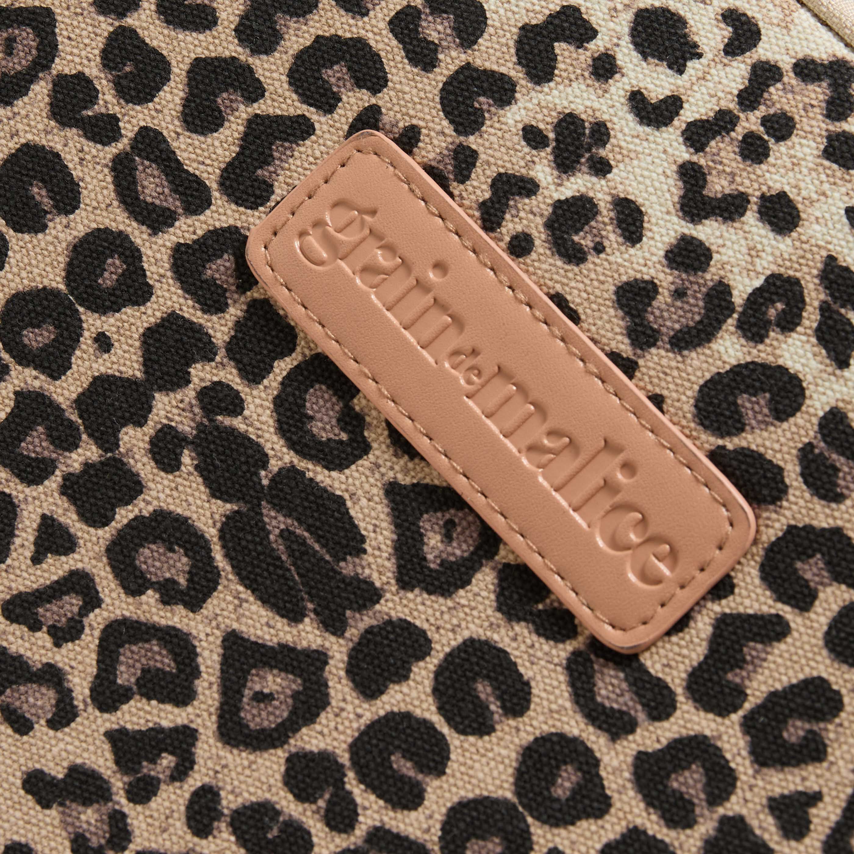 Pochette ordinateur motif l&eacute;opard femme