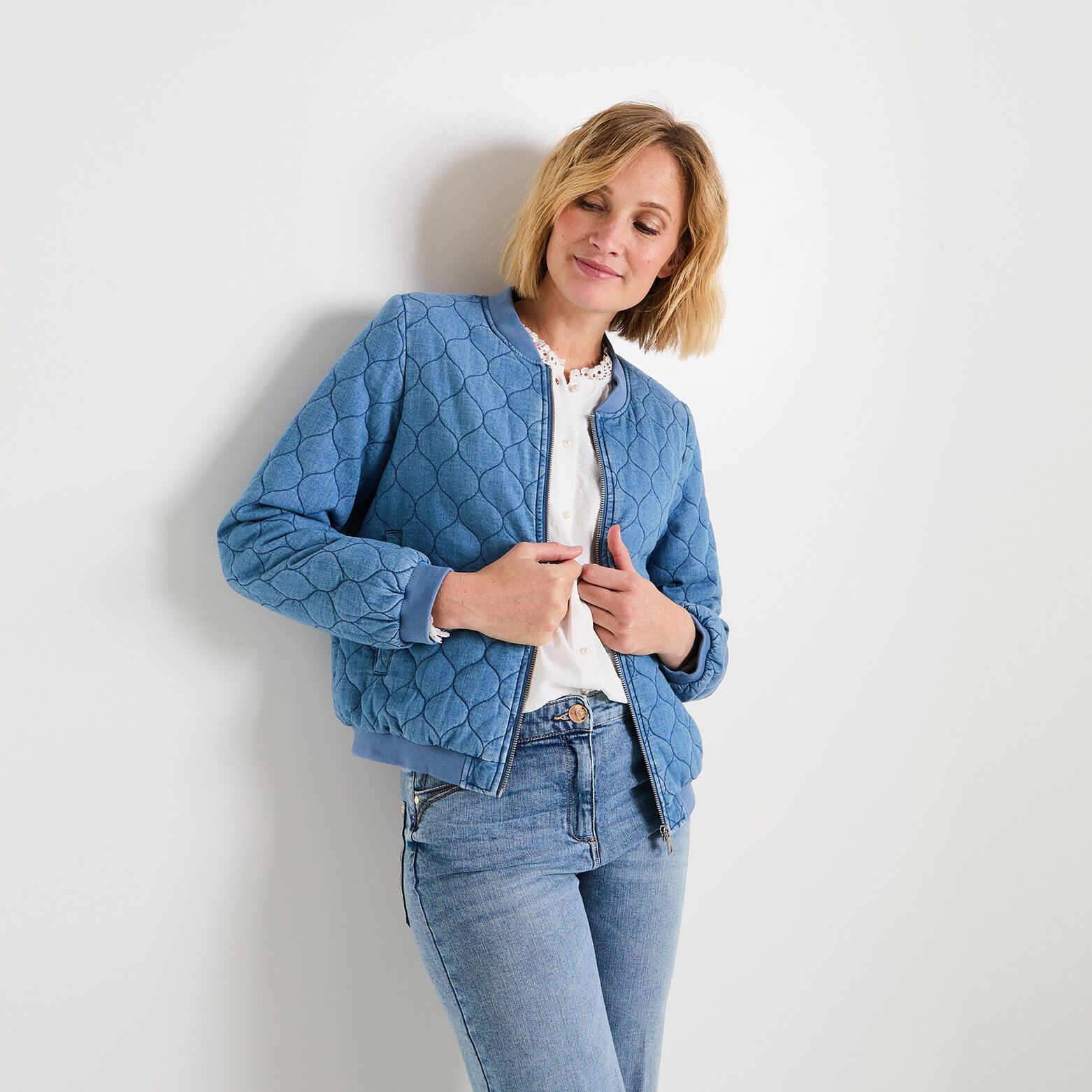 Bomber matelassé femme