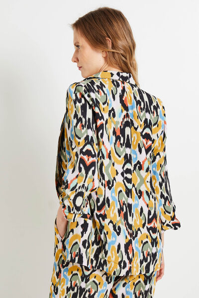 Veste fluide imprimée femme