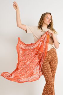 Foulard carré en soie femme
