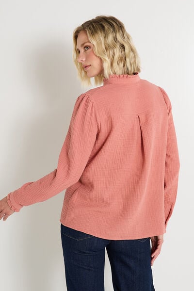 Blouse en gaze de coton femme