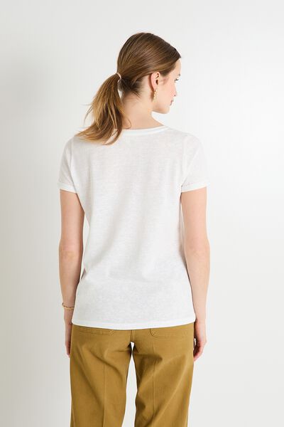 T shirt col rond femme