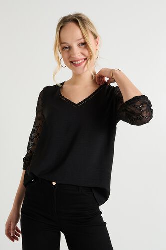 Blouse à manches fantaisie femme