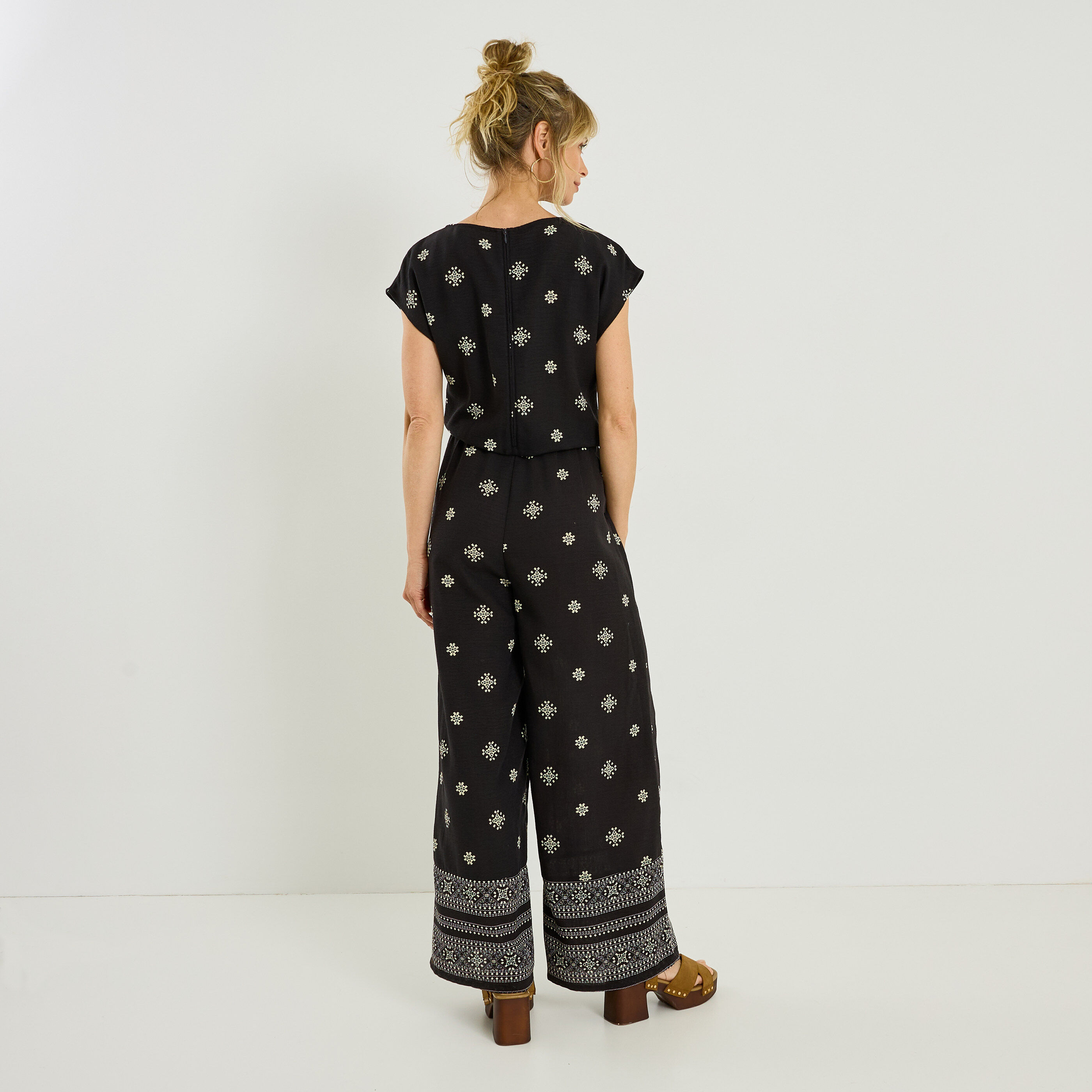 Combinaison pantalon imprim&eacute;e femme