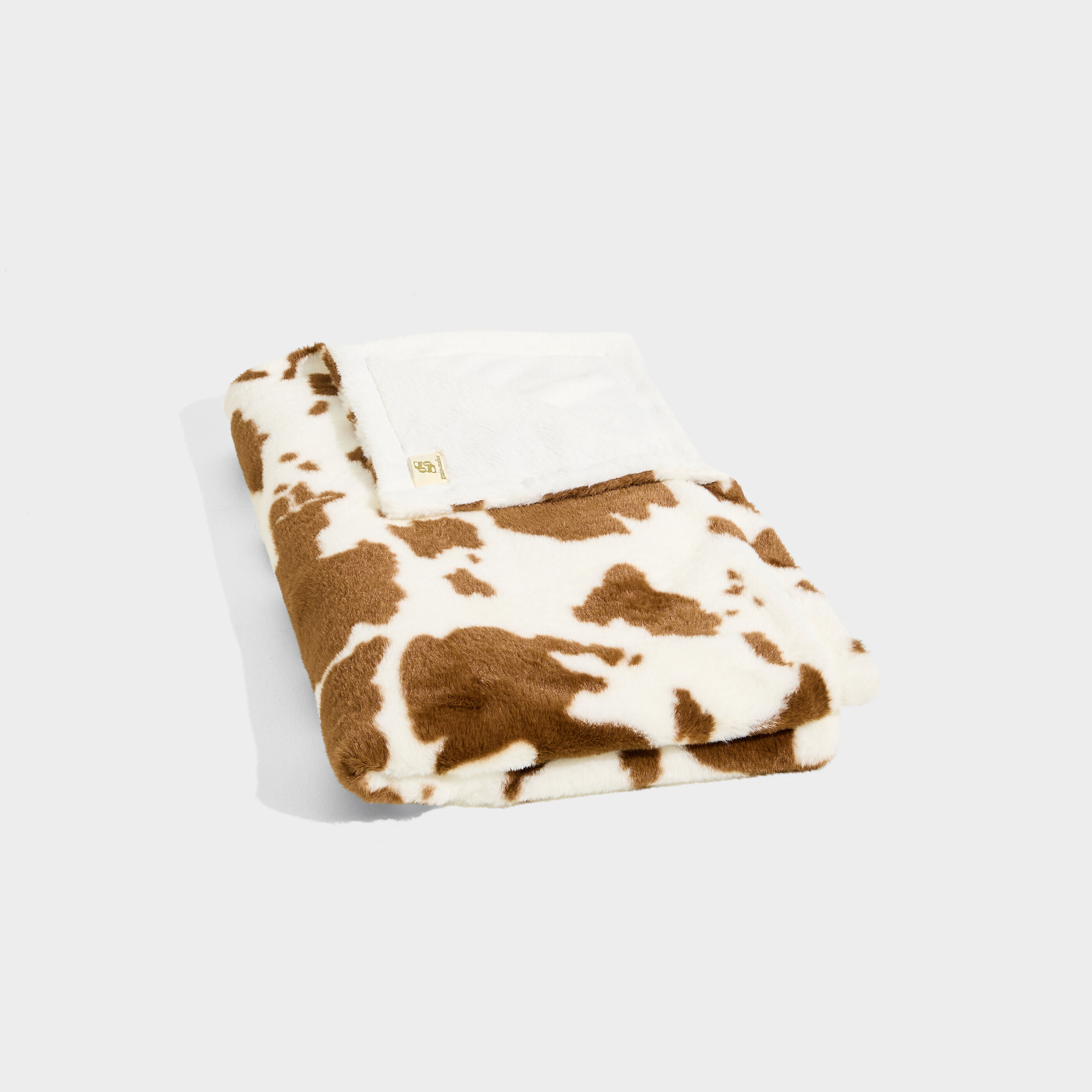 Plaid doux &agrave; motif vache femme