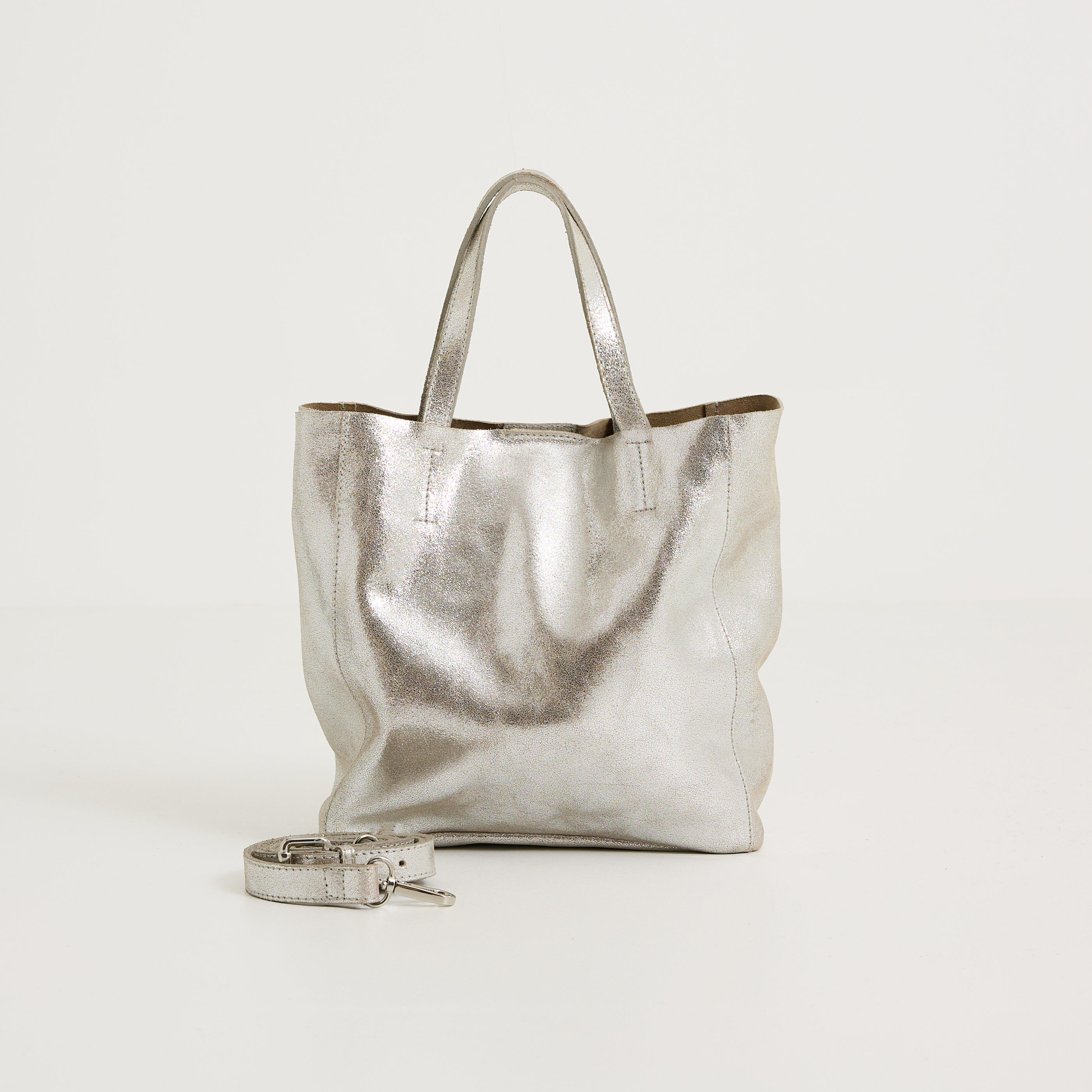 Sac iris&eacute; en cro&ucirc;te de cuir femme
